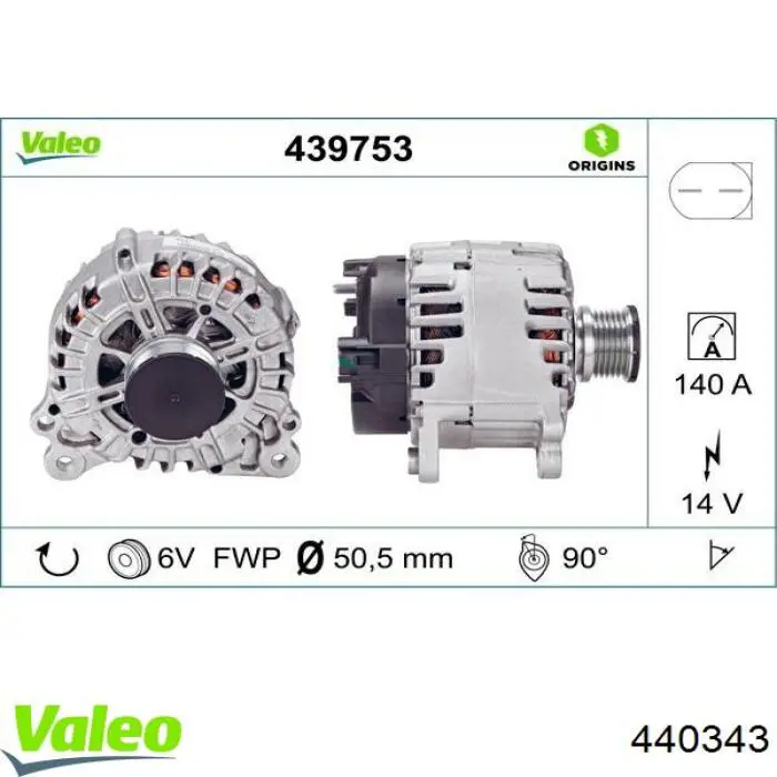 440343 VALEO alternador