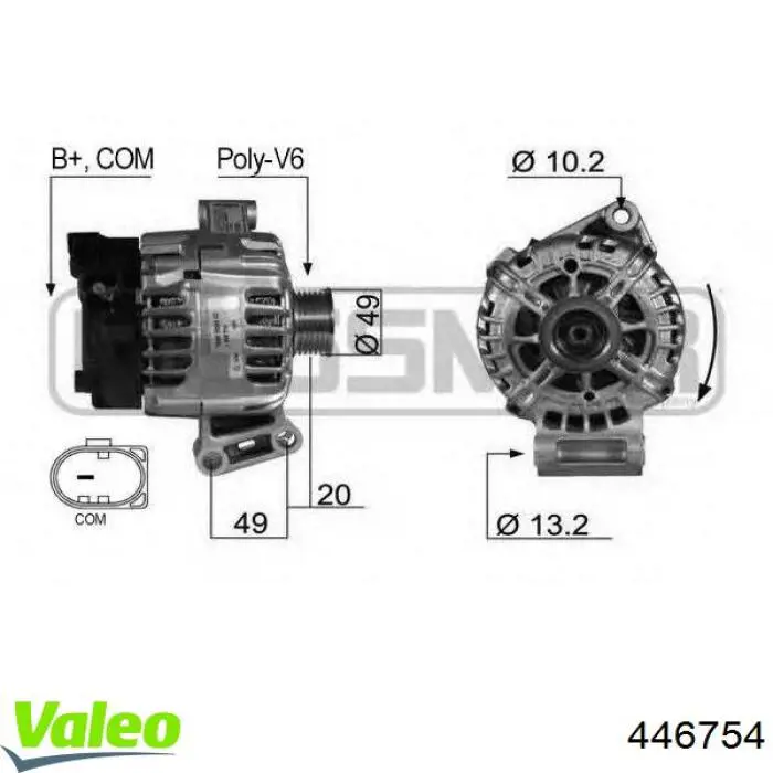 446754 VALEO alternador