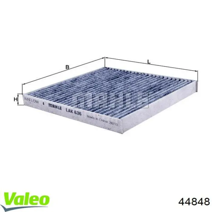 44848 VALEO faro antiniebla trasero