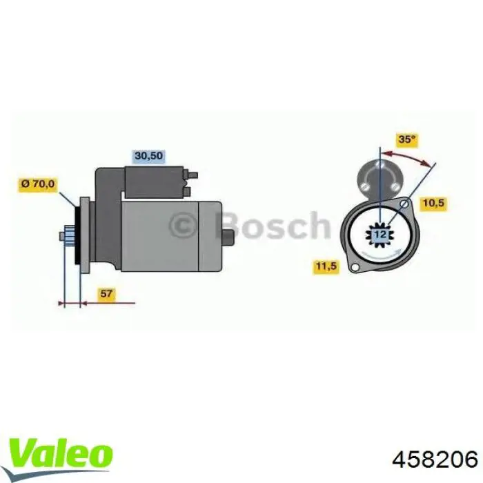 458206 VALEO motor de arranque