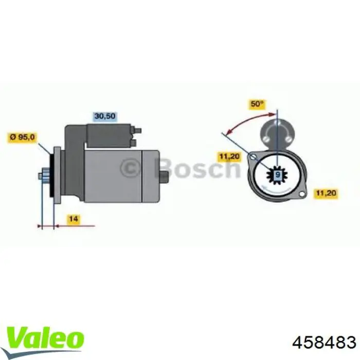 458483 VALEO motor de arranque