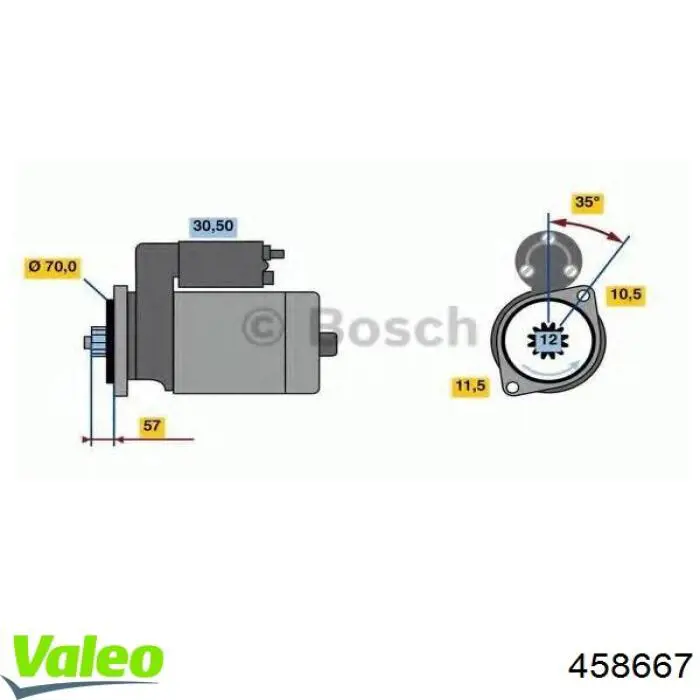 458667 VALEO motor de arranque