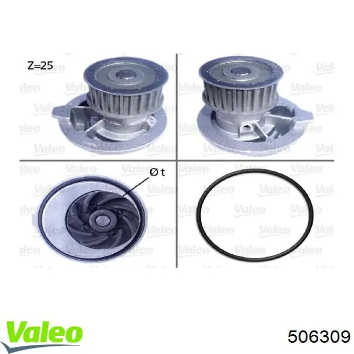 506309 VALEO bomba de agua