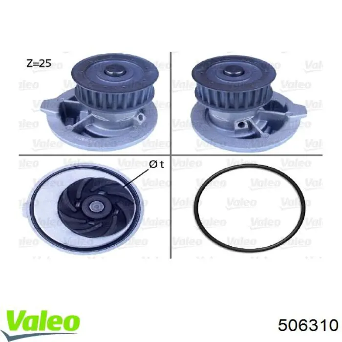 506310 VALEO bomba de agua