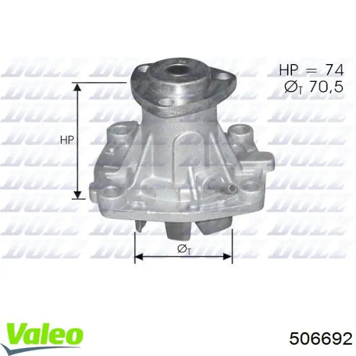 60778983 Fiat/Alfa/Lancia bomba de agua, completo con caja