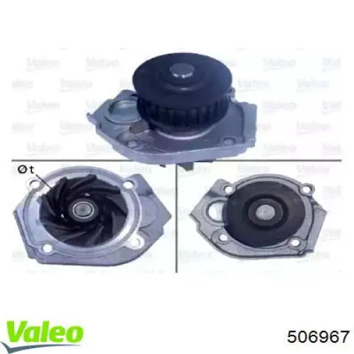 506967 VALEO bomba de agua