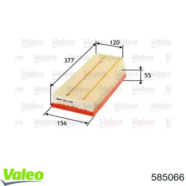 585066 VALEO filtro de aire