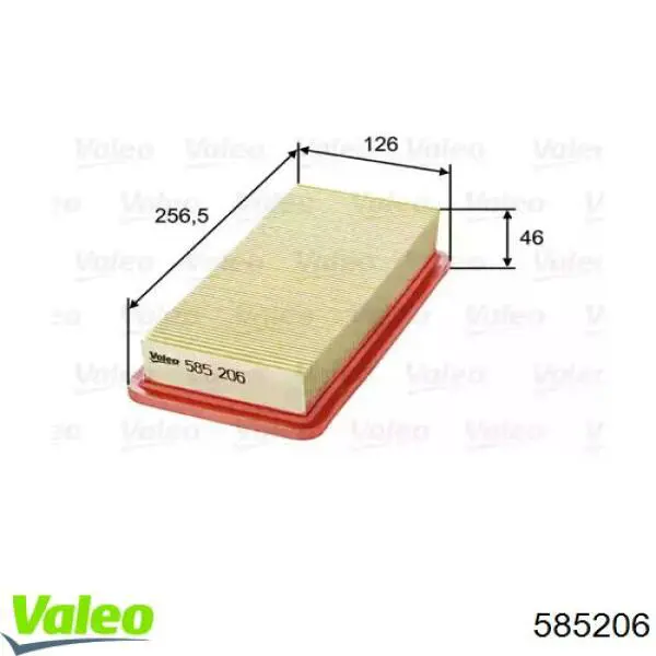 585206 VALEO filtro de aire