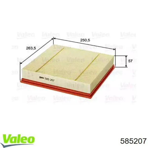 585207 VALEO filtro de aire