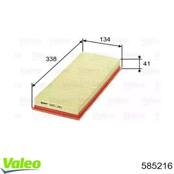 585216 VALEO filtro de aire