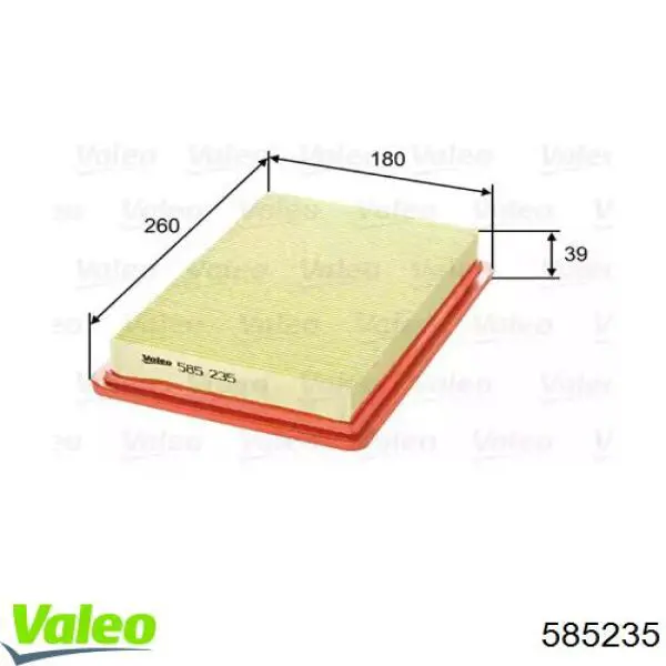 585235 VALEO filtro de aire