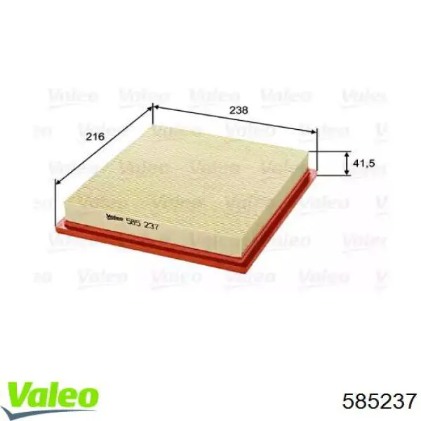 585237 VALEO filtro de aire