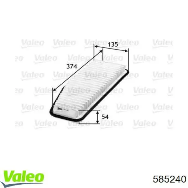 585240 VALEO filtro de aire