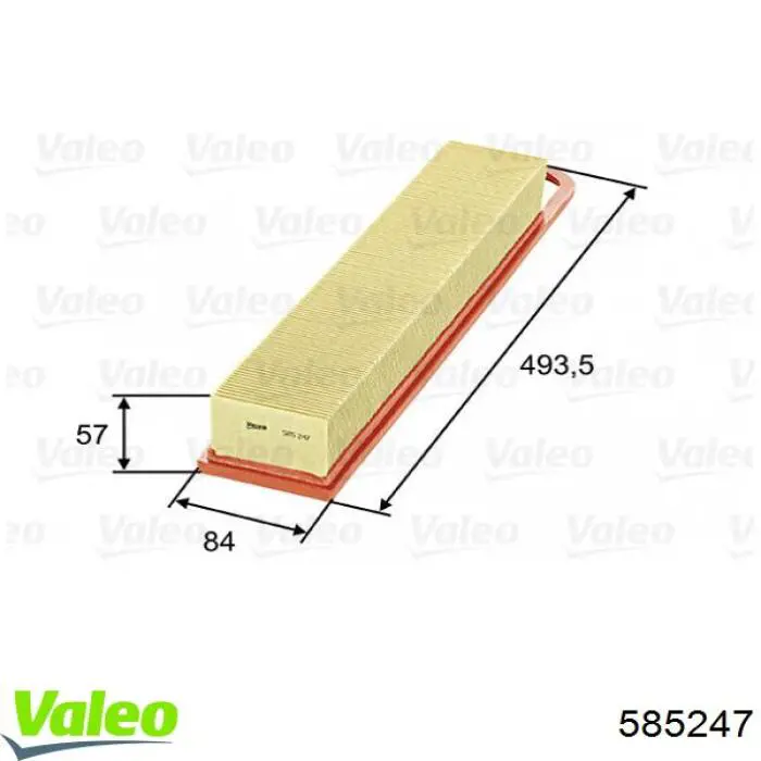 585247 VALEO filtro de aire