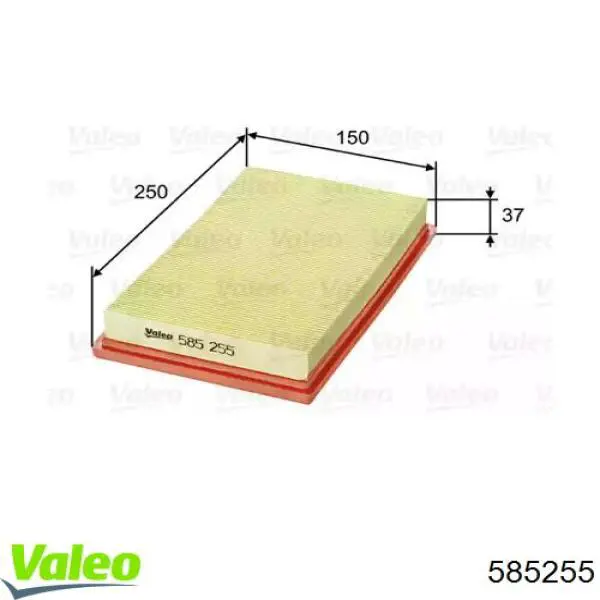 585255 VALEO filtro de aire