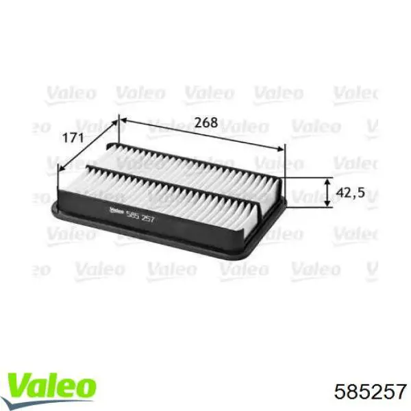 585257 VALEO filtro de aire