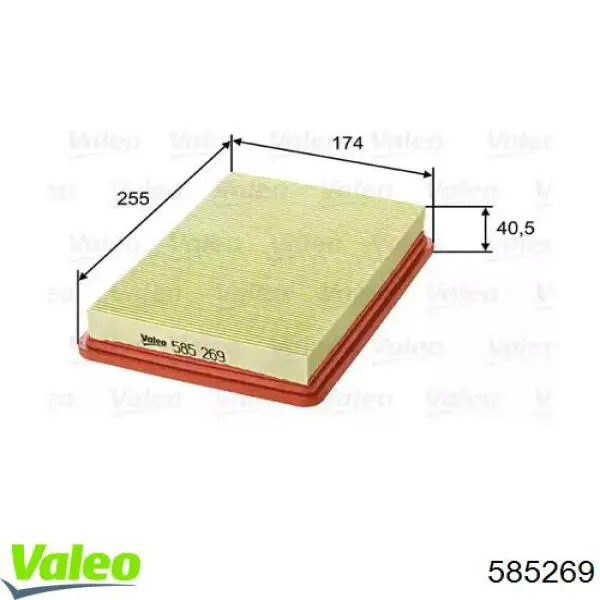 585269 VALEO filtro de aire