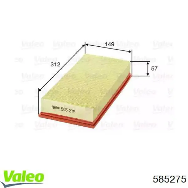 585275 VALEO filtro de aire