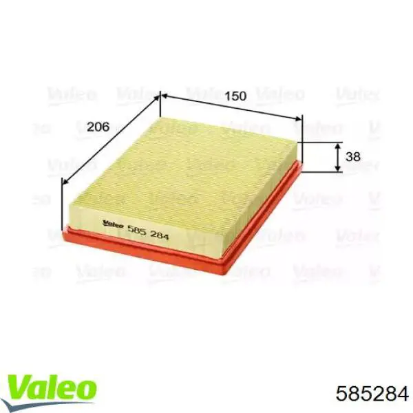 585284 VALEO filtro de aire