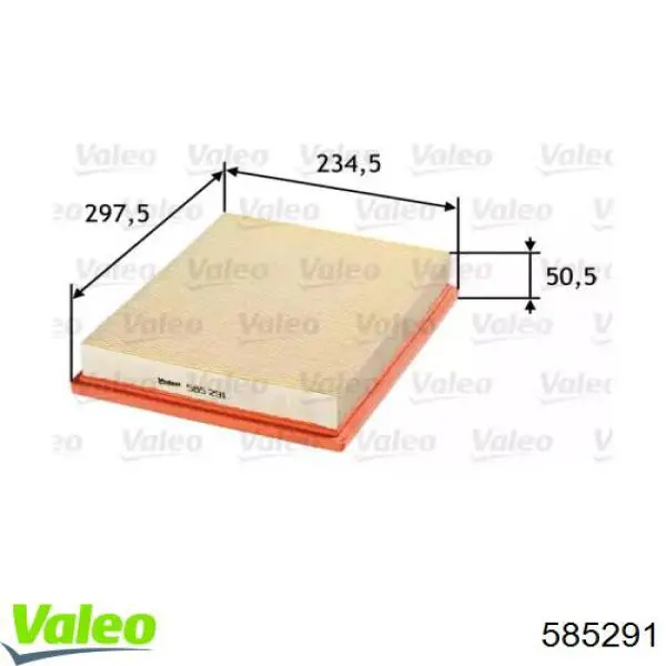 585291 VALEO filtro de aire