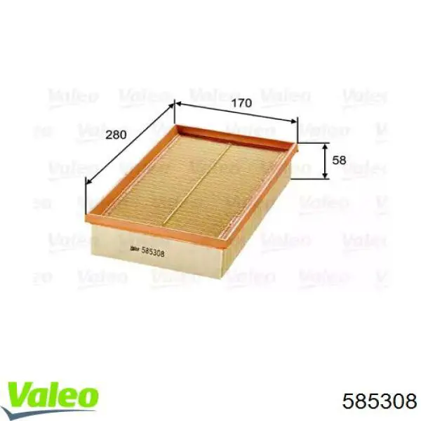 585308 VALEO filtro de aire