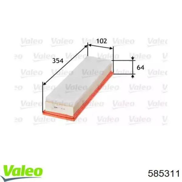 585311 VALEO filtro de aire