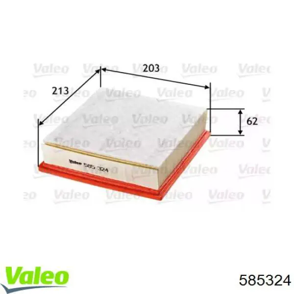 585324 VALEO filtro de aire