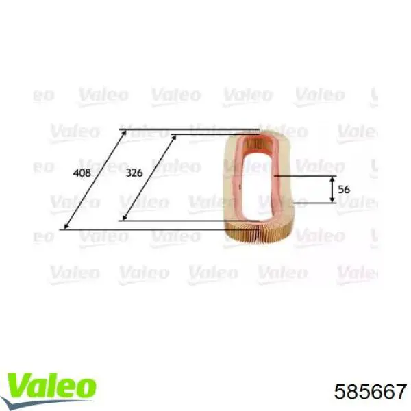 585667 VALEO filtro de aire