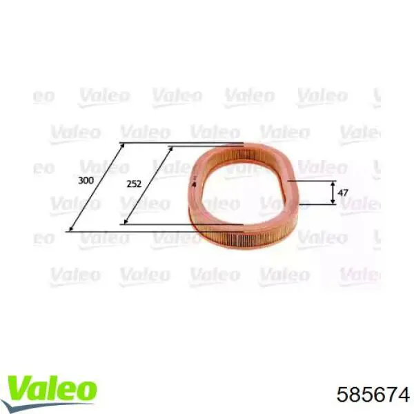 585674 VALEO filtro de aire