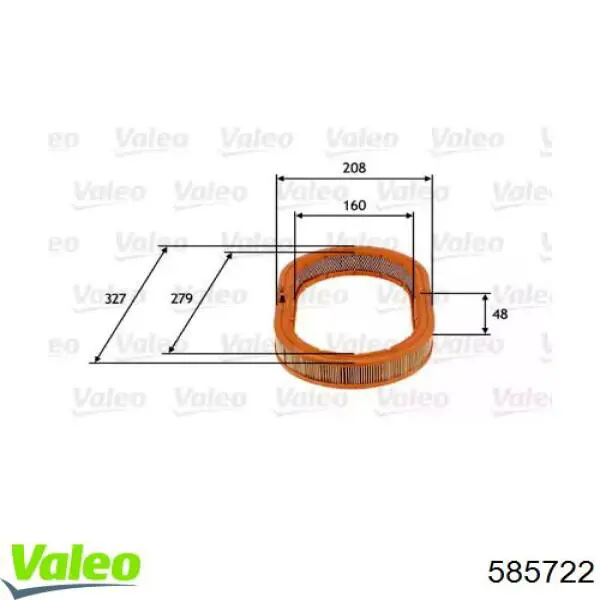 585722 VALEO filtro de aire