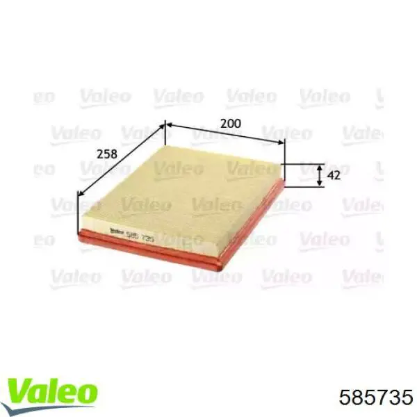 585735 VALEO filtro de aire