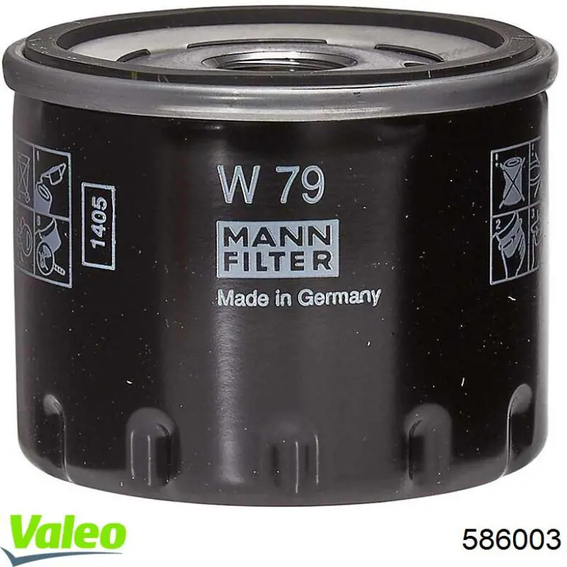 586003 VALEO filtro de aceite