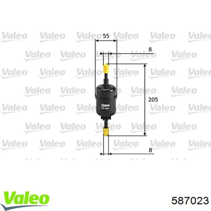 587023 VALEO filtro combustible