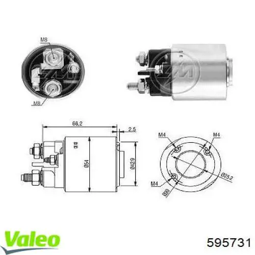 595731 VALEO interruptor magnético, estárter