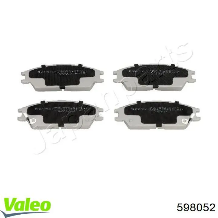 598052 VALEO pastillas de freno delanteras