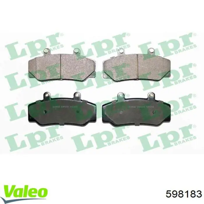 598183 VALEO pastillas de freno traseras