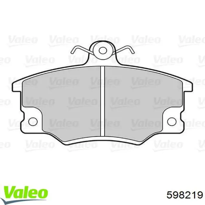 598219 VALEO pastillas de freno delanteras