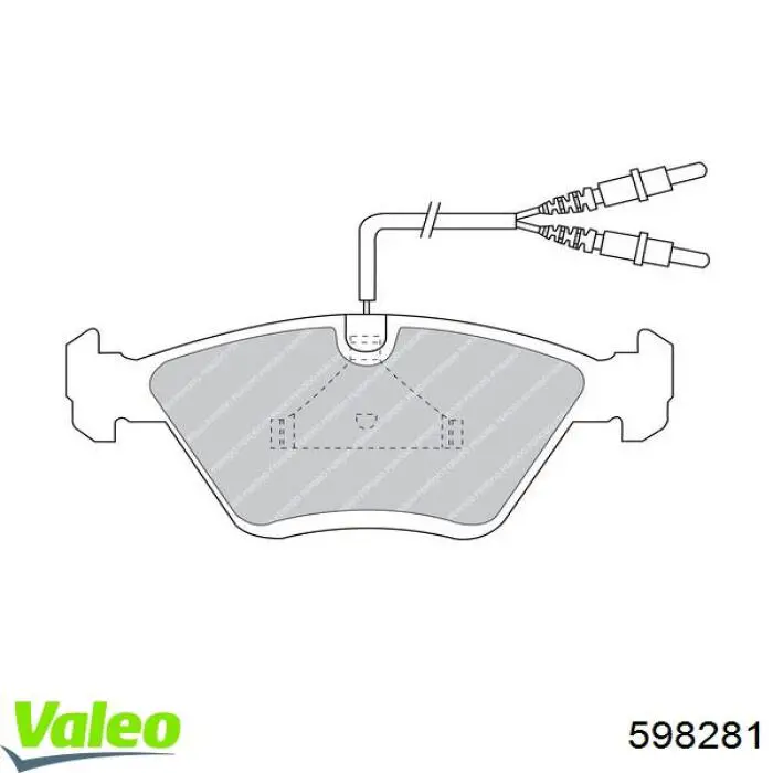 598281 VALEO pastillas de freno delanteras