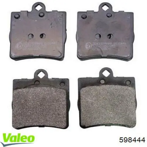 598444 VALEO pastillas de freno traseras