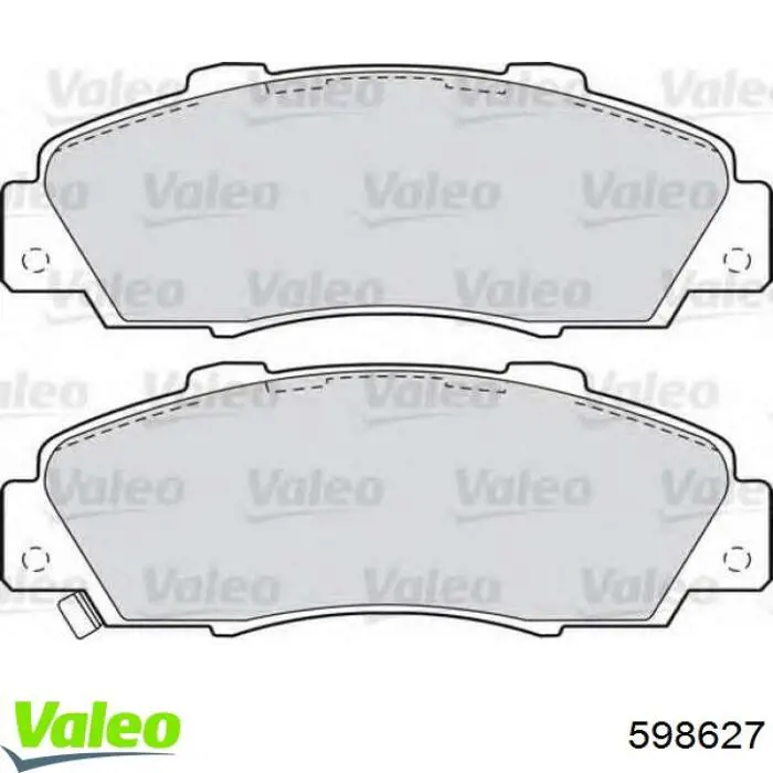 598627 VALEO pastillas de freno delanteras