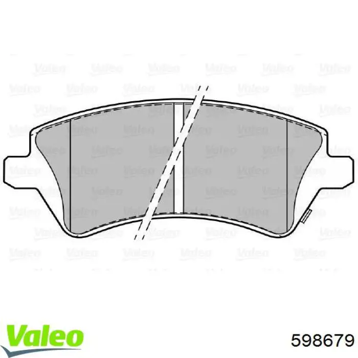 598679 VALEO pastillas de freno delanteras