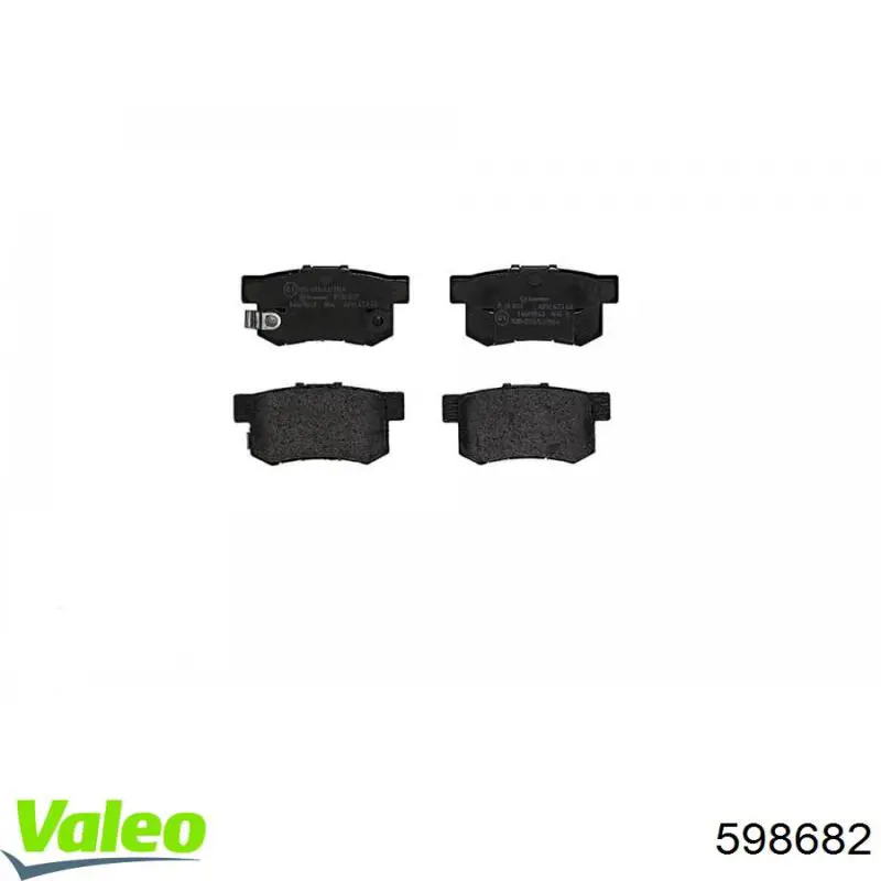 598682 VALEO pastillas de freno traseras