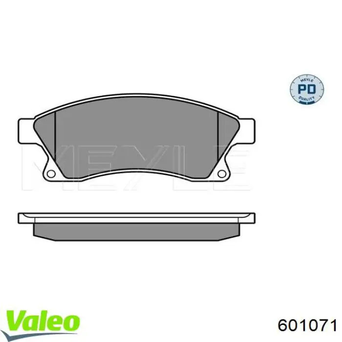 601071 VALEO pastillas de freno delanteras