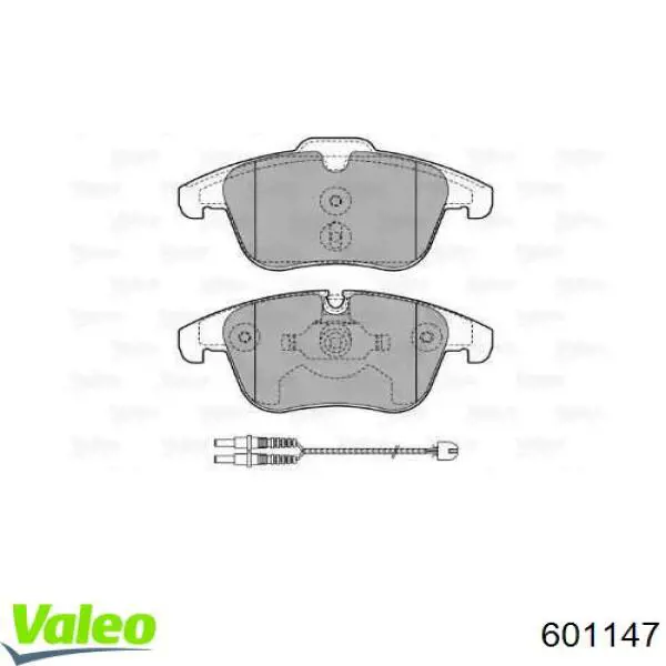 601147 VALEO pastillas de freno delanteras