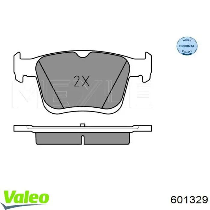 601329 VALEO pastillas de freno traseras