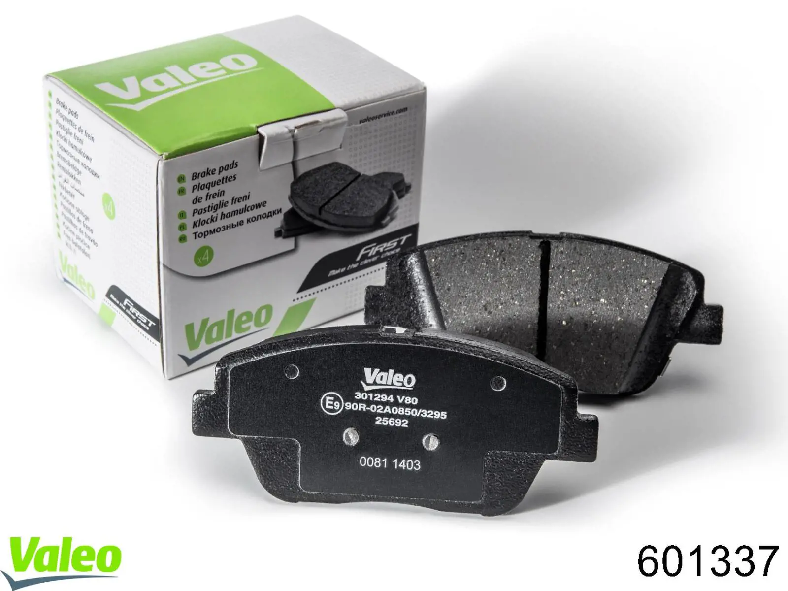 601337 VALEO pastillas de freno delanteras