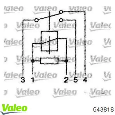 643818 VALEO relé eléctrico multifuncional