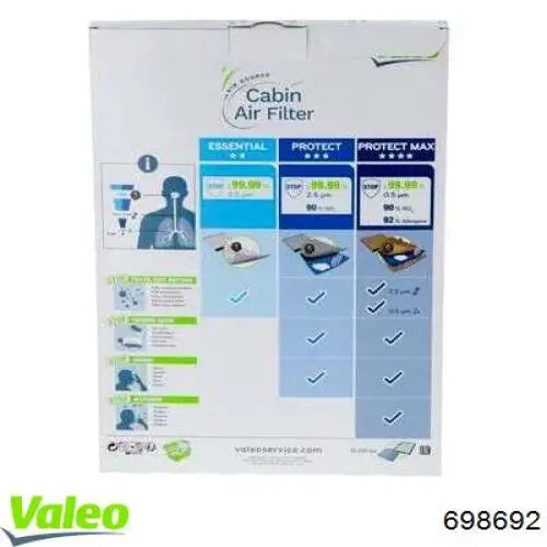 698692 VALEO filtro de habitáculo