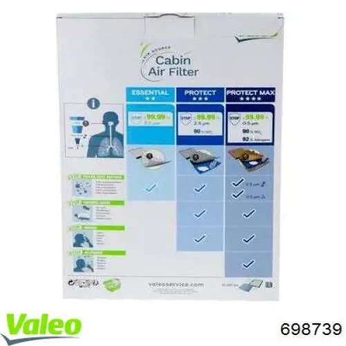 698739 VALEO filtro de habitáculo