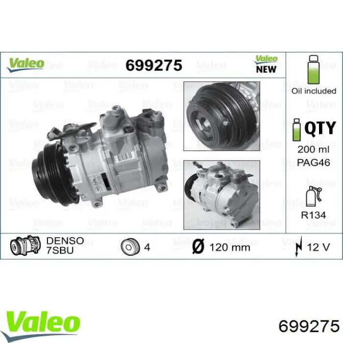 699275 VALEO compresor de aire acondicionado